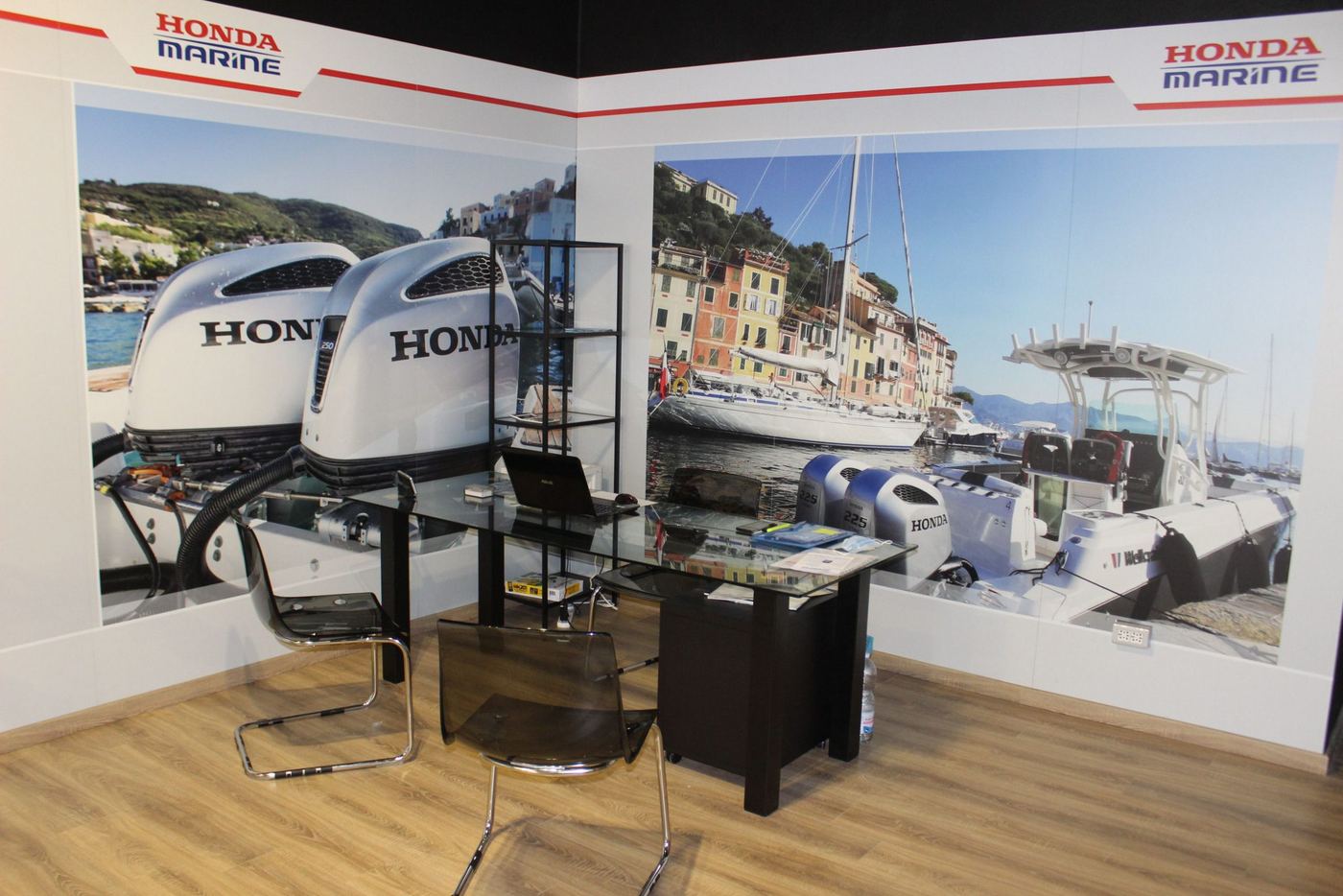 Lo showroom Honda Marine al Porto Turistico di Chiavari